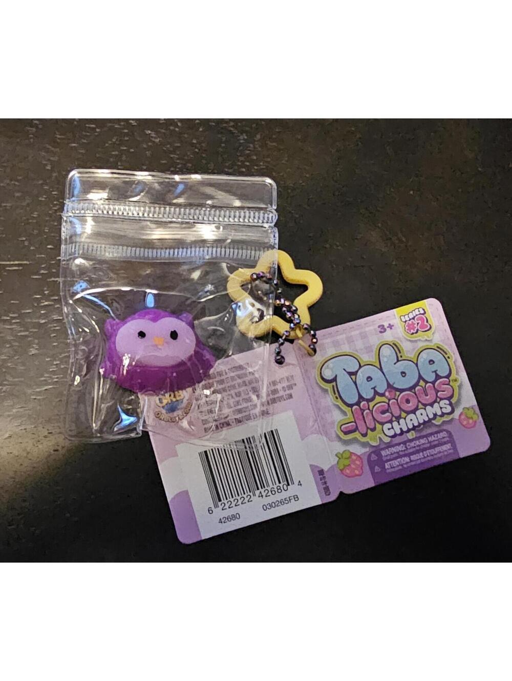 Taba licious charms Keychain squishy new rare HTF owl